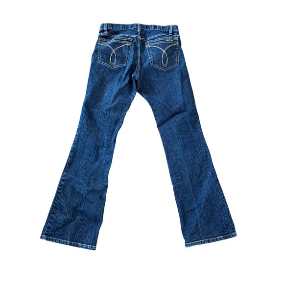 Vintage Y2K Calvin Klein Womens Blue Bootcut Denim Jeans Size 6 - Picture 4 of 4